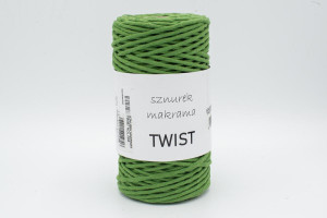 SZNUREK DO MAKRAMY TWIST 026 ZIELONY - TextilHouse