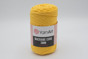 SZNUREK DO MAKRAMY YARNART 3 mm 764 ZÓŁTY - TextilHouse