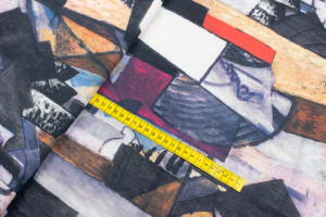 Tkanina Silki Wzór typu Picasso kolorowy - TextilHouse