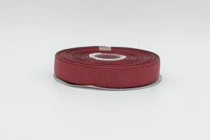 TAŚMA RYPSOWA 15 mm 1570 BORDOWY - TextilHouse