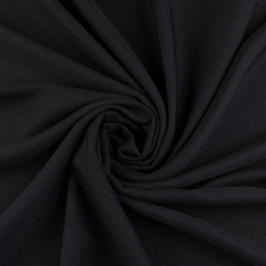 Tkanina wiskoza twill kolor czarny| wiskoza na sukienki - materiał wiskoza - TextilHouse