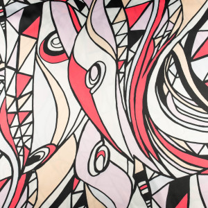 Tkanina Satyna lycra we wzory pucci geometryczna abstrakcja - TextilHouse