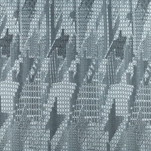 Dzianina swetrowa wzór geometryczny szary 150x160