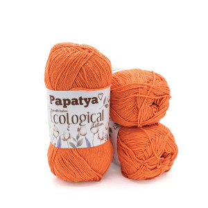 WŁÓCZKA PAPATYA ECOLOGICAL KOL 702 POMARAŃCZOWY - TextilHouse