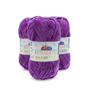WŁÓCZKA HIMALAYA DOLPHIN BABY 80358 BAKŁAŻAN - TextilHouse