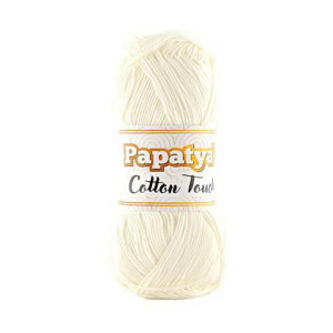 WŁÓCZKA PAPATYA COTTON TOUCH 0010 BIAŁY 50g - TextilHouse