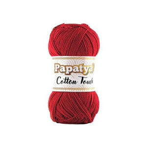 WŁÓCZKA PAPATYA COTTON TOUCH 1030 CZERWONY 50g