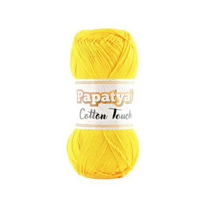 WŁÓCZKA PAPATYA COTTON TOUCH 0880 SŁONECZNY ŻÓŁTY 100g - TextilHouse
