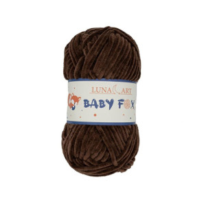 WŁÓCZKA BABY FOX KOL 41 CIEMNY BRĄZOWY - TextilHouse