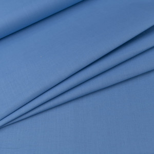 Bawełna Popelina Organiczna jasny jeans - TextilHouse