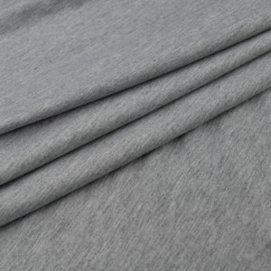 Dresówka bawełniana soft jasny szary melanż - TextilHouse