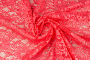 Koronka stabilna flamingo kolor malinowy - TextilHouse