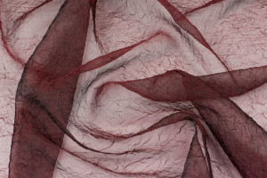 Tkanina organza bordowy - TextilHouse