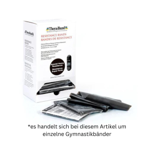 TheraBand Gymnastikband 1,5m schwarz, spezial stark