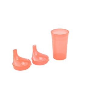 Trinkbecher mit 2 Deckel rot