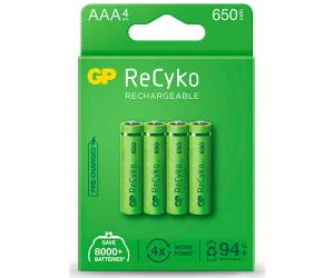 Gp Recyko 4Xaaa 650Mah / Pilas Recargables
