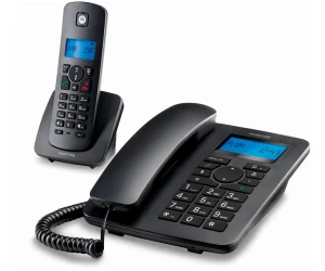 Motorola C4201 Combo Black / Teléfonos Fijo + Inalámbrico