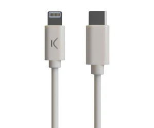 Ksix B0914Cuc01 Blanco / Cable Usb-C (M) A Lightning (M) 1M