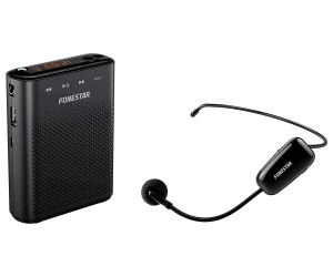 Fonestar Alta-Voz-W30 Black / Amplificador Portátil Para Cintura Con Micrófono Inalámbrico