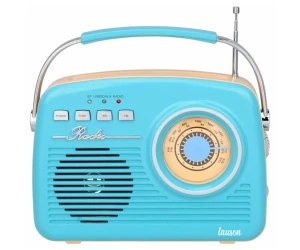 Lauson Ra142 Azul Crema / Radio Despertador