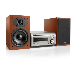 Denon Dm-41 Silver + Cereza / Microcadena 60W Con Altavoces