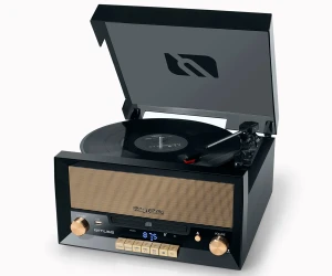Muse Mt-110 Bt Black / Microcadena Con Altavoces Y Tocadiscos