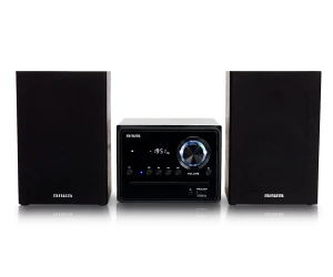 Aiwa Msbtu-300 Black / Microcadena 20W Con Altavoces