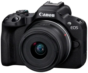 Eos R50 Black + Objetivo Canon Rf-S 18-45Mm Is Stm / Cámara Mirrorless