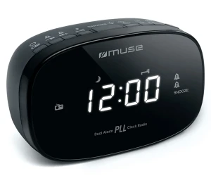 Muse M-155 Cr Black / Radio Despertador