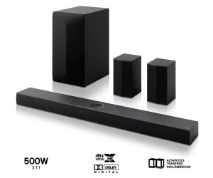 Lg S70Tr Black /  Barra De Sonido Con Subwoofer Inalámbrico Y Traseros 500W 5.1.1Ch