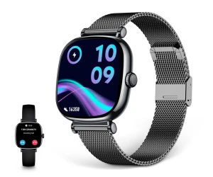 Ksix Iria Negro / Smartwatch 1.7"/ 2 Correas (Metal + Silicona)
