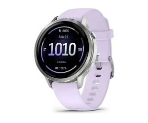 Garmin Venu® 4 Plateado Con Correa De Silicona Lila / Smartwatch 41Mm