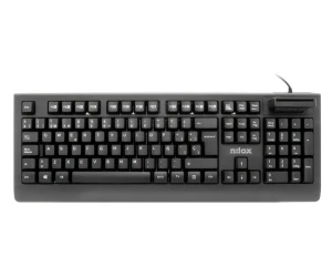 Nilox Nxkire0002 Negro / Teclado Con Cable Y Lector De Tarjetas Dni-E