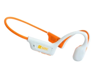 Agm Motion Buds Blanco + Naranja / Auriculares De Conducción Ósea Inalámbricos