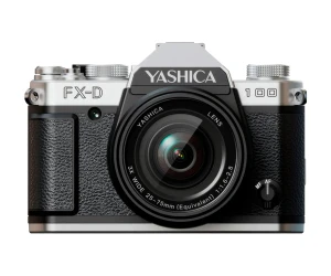 Yashica Fx-D 100 Silver / Cámara Digital De Simulación De Película Con Zoom 3X