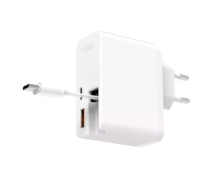 Ksix Bcd65Wb01 Blanco / Cargador Ultrarrápido 65W Con Usb-C Power Delivery