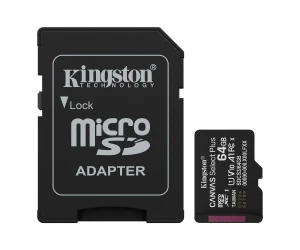 Kingston Canvas Select Plus 64Gb Negro/ Tarjeta De Memoria Microsd Canvas Select Plus, Categoría 10 Uhs-I