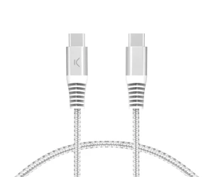Ksix Bxcucc2T2 Blanco / Cable De Carga Y Datos 2 Metros / Usb-C A Usb-C / Carga Ultrarrápida 60W