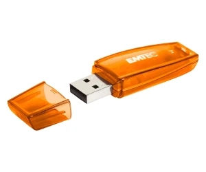 Emtec C410 Color Mix Naranja Transparente / Pendrive 128Gb Usb-A 2.0