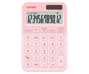 Casio Ms-20Yc Rosa Claro / Calculadora De Mesa