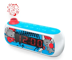 Muse M-167Kdb Azul / Radio Reloj Con Proyector