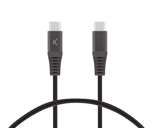 Ksix Bxcucc2T5 Negro / Cable De Carga Y Datos 2 Metros / Usb-C A Usb-C / Carga Ultrarrápida 60W