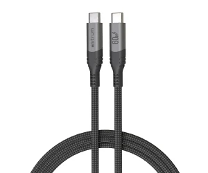 Astrum Vmcc60 Gris / Cable De Carga Vervemesh Usb-C A Usb-C / 1,2 Metros / 60W