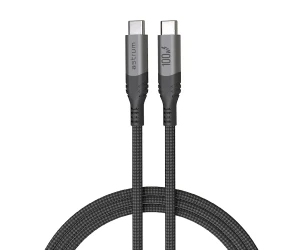 Astrum Vmcc100 Gris / Cable De Carga Vervemesh Usb-C A Usb-C / 2 Metros / 100W