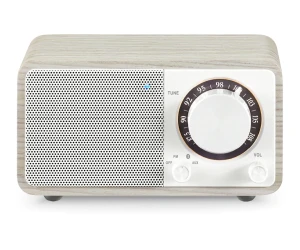 Sangean Wr-7 Plus Roble De Luz De Luna / Radio Con Mueble De Madera Fm / Bluetooth / Aux