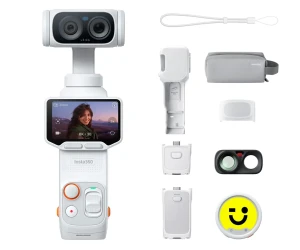 Insta360 Luna Ultra Creator Bundle Stellar White / Cámara 8K Con Doble Lente Leica Y Kit Creador