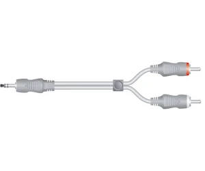 Techlink 2 Rca - 1Jack 3.5 St 1M 640021
