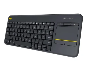 Logitech K400 Plus Teclado Inalámbrico Con Touchpad Para Tv Y Pc Negro
