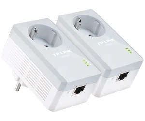 Tp-Link Tl-Pa4010P Kit De Inicio Con Adaptadores Powerline Av500 Con Enchufe Incorporado