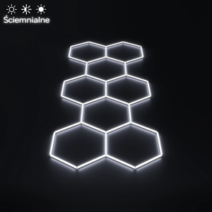 Ściemnialne oświetlenie Hexagon LED 8 | 3,75m – 1,70m